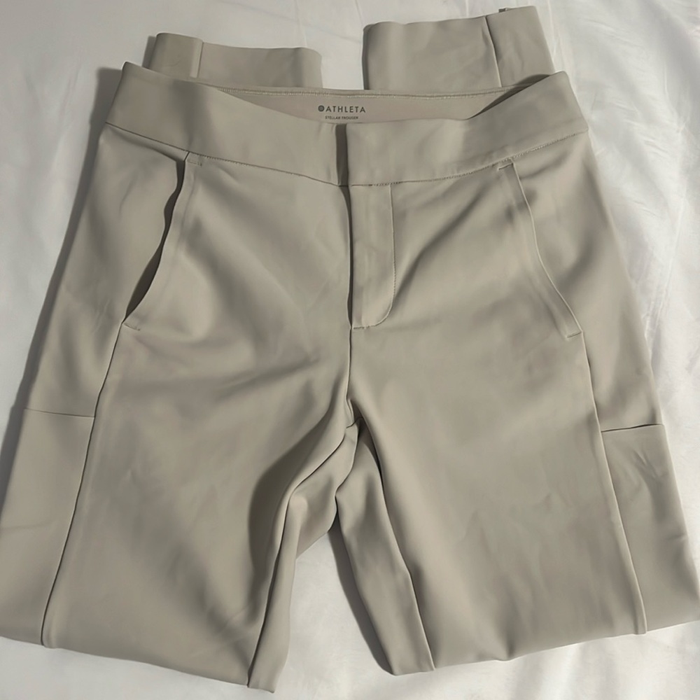 Athleta Light Beige/Taupe Performance Pants